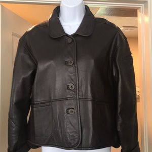 Authentic Casserly Brown Leather Jacket